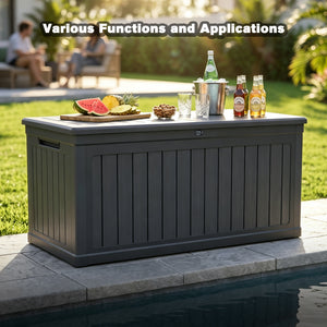 260 Gallon Large Outdoor Storage XXL Deck Box
