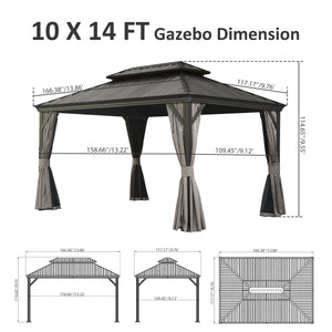 10' X 14' Hardtop Gazebo
