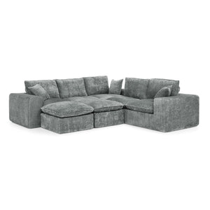 Sectional Sofa With Moveable Ottoman