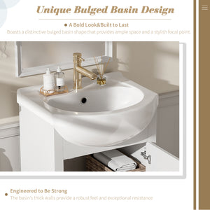 20-Inch Bathroom Vanity with Ceramic Sink