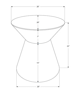 Drum Accent Side Table, Contemporary & Modern Elegant Design - Best Buy Furniture