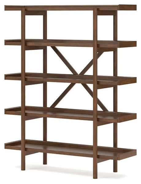Lyncott - Bookcase - Brown - Best Buy Furniture