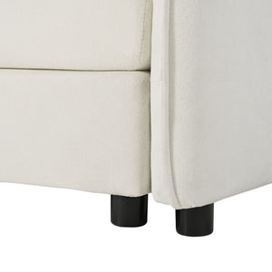 Modern Comfy Deep Seat Modular Sectional Sofa Cloud Couch With Ottoman