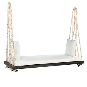 TOPMAX Patio Wooden Swing Chair