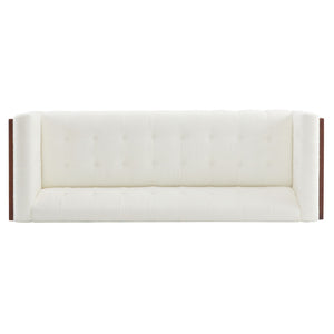 Contemporary 3 Seater Sofa With Tufted Design