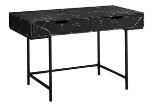 Computer Desk For Home Office, Storage Drawers, Marble Look Contemporary & Modern - Best Buy Furniture