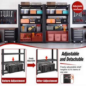 72"H 5-Tier Heavy Duty Shelving Rack