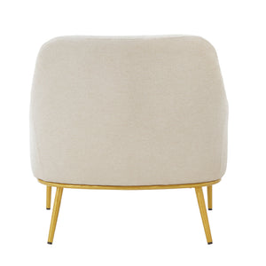 Modern Elegance Accent Chair With Curved Backrest