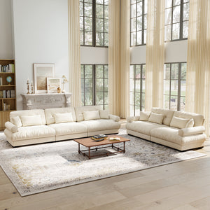 Modular Velvet Sofa Set