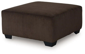 Kimlee - Oversized Accent Ottoman - Chocolate - Best Buy Furniture