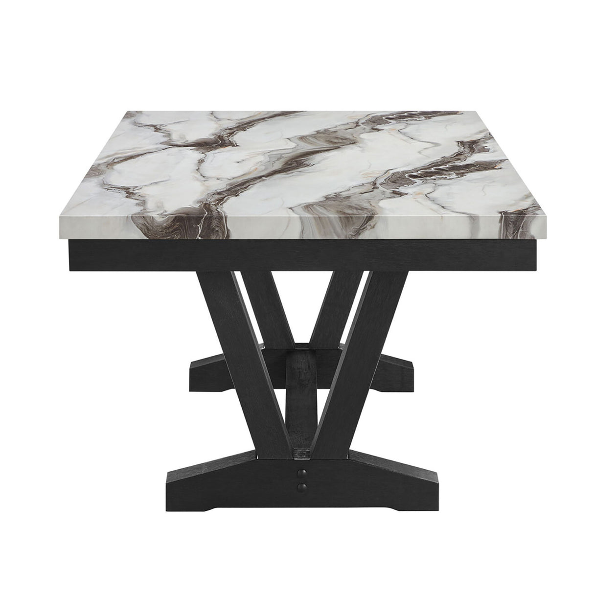 Panda - Dining Table And Trestle Base - Black