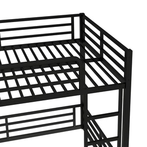 Metal Bunk Bed, Full XL Over Full XL Frame