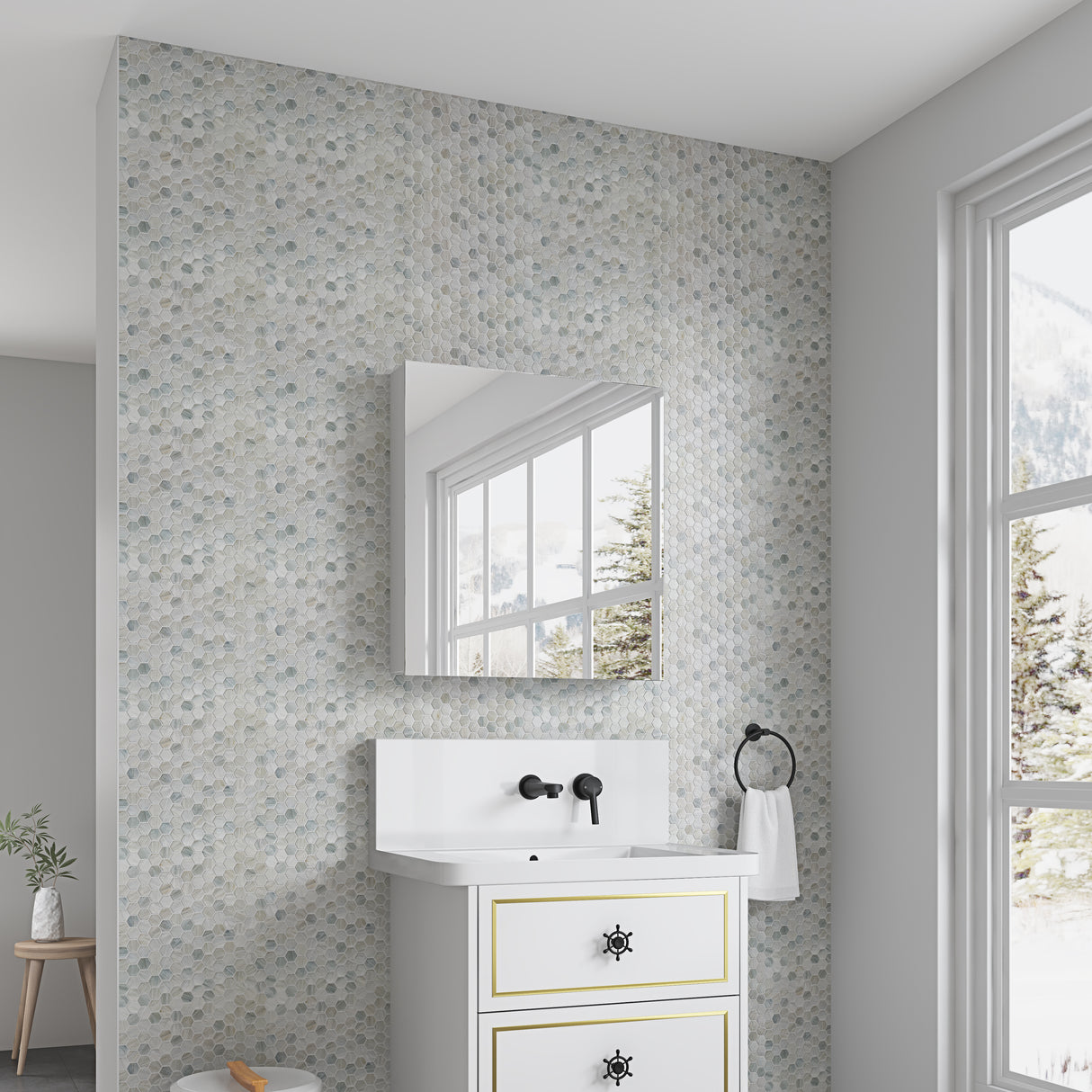 24'' W x 26'' H Frameless Mirror Medicine Cabinet