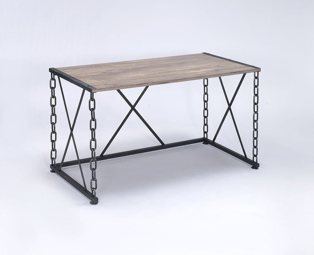 Jodie - Console Table - Rustic Oak / Antique Black - Best Buy Furniture