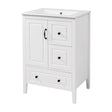 Retro Bathroom Vanity With Sink, Soft Closing Cabinet & Drawers - Best Buy Furniture