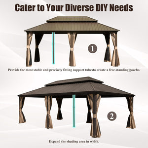 Universal Support Post for Gazebo Stability