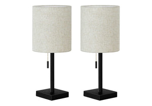 Lighting, Table Lamp, USB Port Included, Nickel, Contemporary (Set of 2) - Best Buy Furniture
