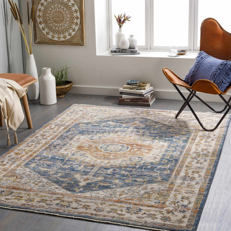 Solana Distressed Medallion Area Carpet - Clearance