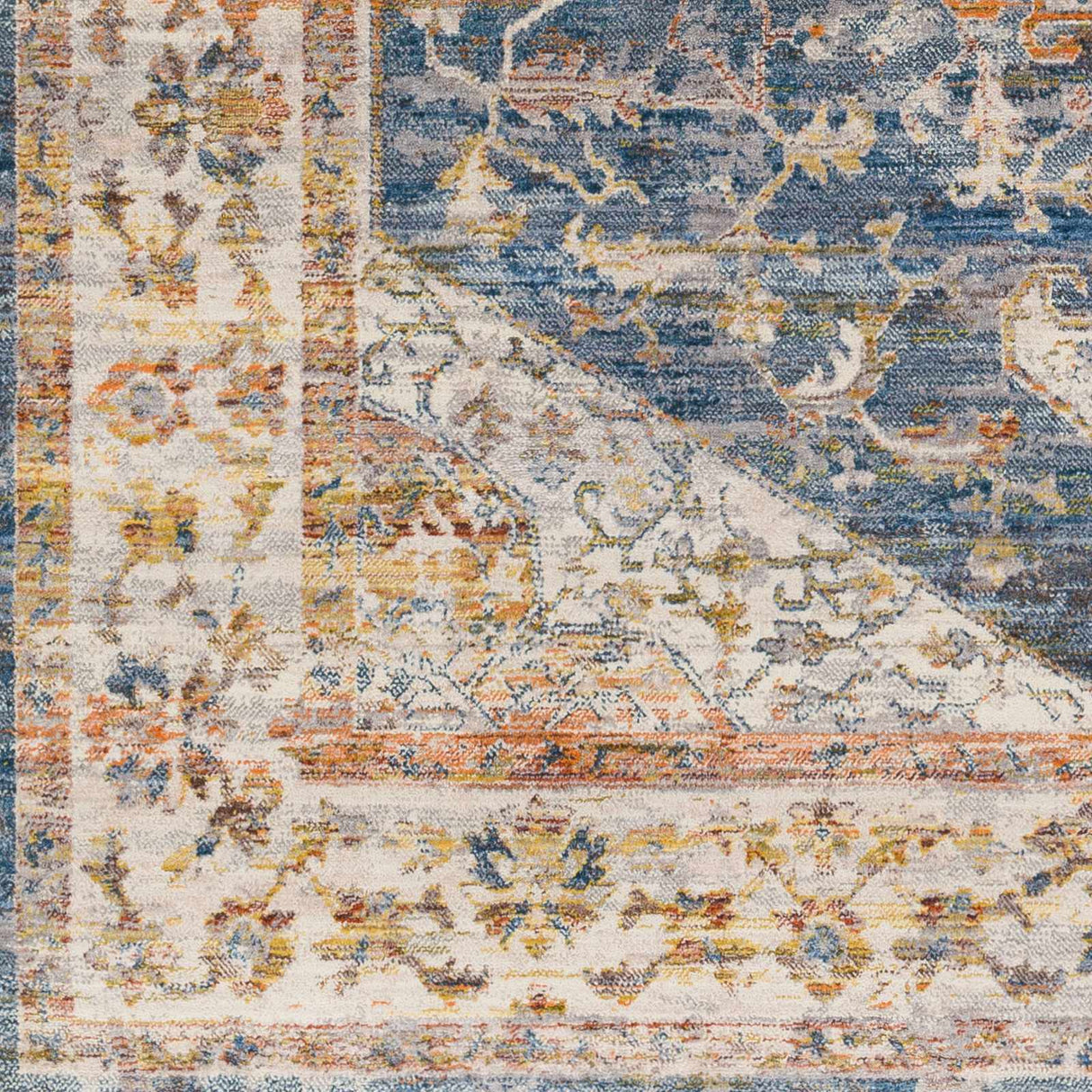 Solana Distressed Medallion Area Carpet - Clearance