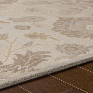 Conesus 1192 Hand Tufted Ivory&Taupe Wool Rug