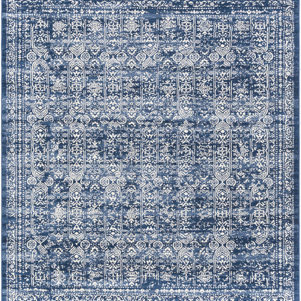 Michie Dark Blue Area Rug - Clearance
