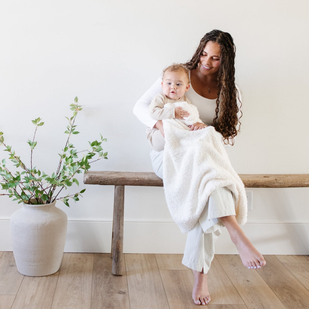 Bamboni® Receiving Blanket 30" x 40" Bamboo Rayon Blend