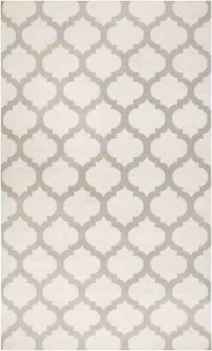 Banks Ivory/Gray Trellis Wool Rug - Clearance