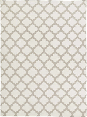 Banks Ivory/Gray Trellis Wool Rug - Clearance