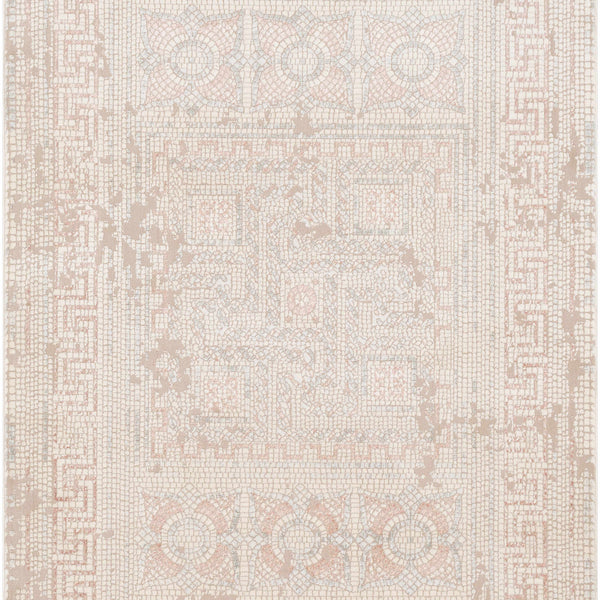 Terlingua Blush Greek Mosaic Carpet - Clearance