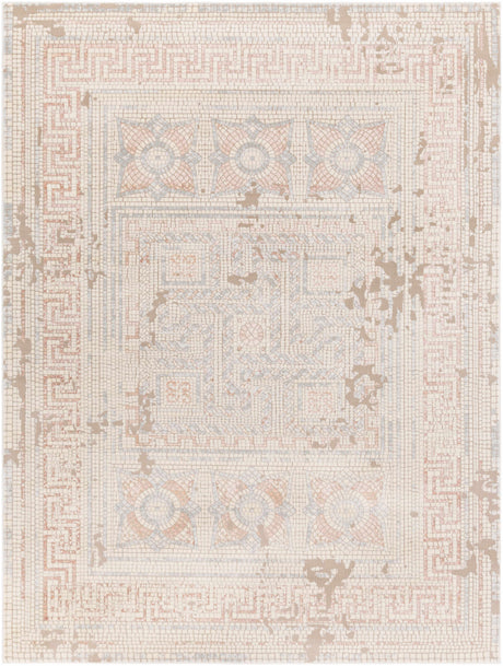 Terlingua Blush Greek Mosaic Carpet - Clearance