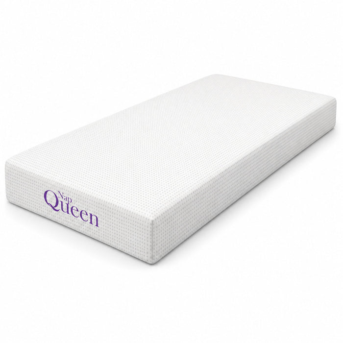 8" Memory Foam Mattress with Charcoal Infusion and Silky Mesh Cover - White