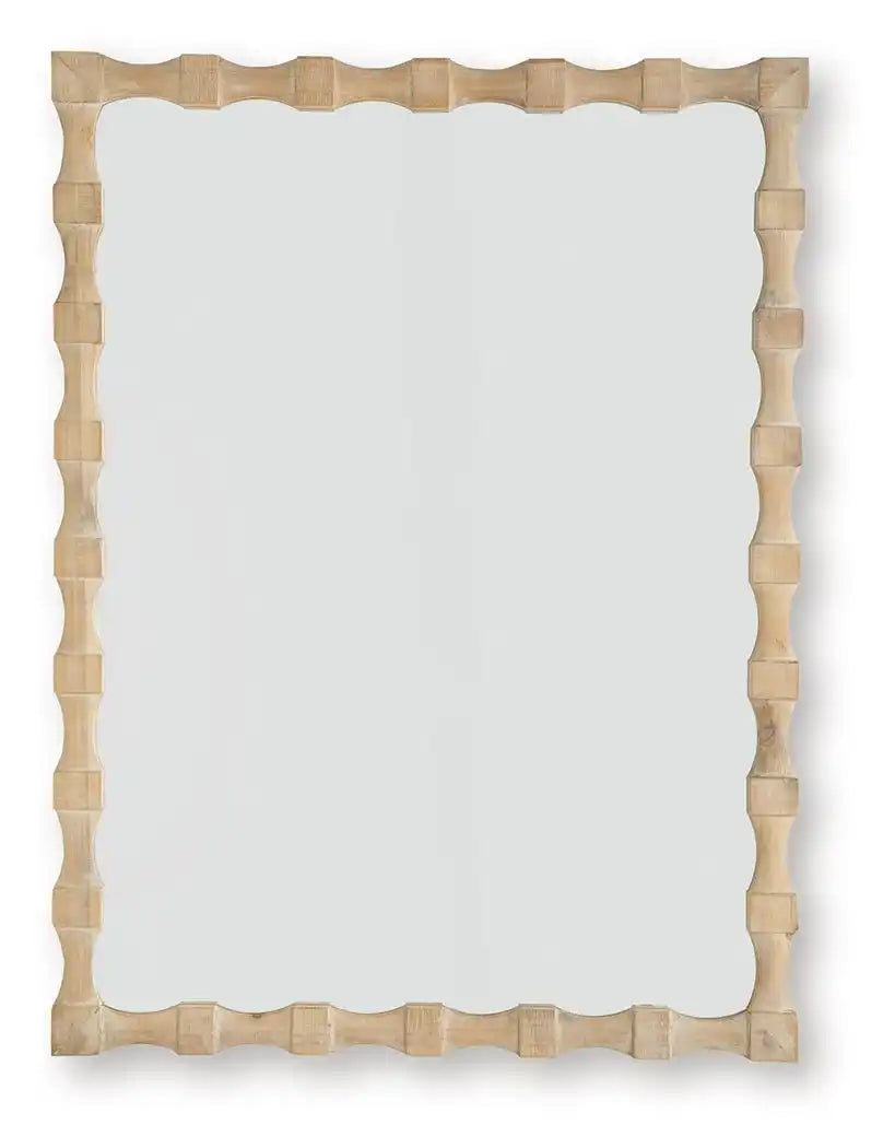 Acelmore - Accent Mirror - Light Brown - Best Buy Furniture