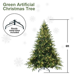 4ft Pre-Lit Artificial Christmas Tree with 150 Warm Lights