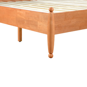 Classic Transitional King Size Solid Wood Platform Bed Frame