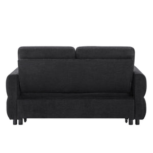 Convertible Sofa Bed Loveseat With Adjustable Backrest And USB Ports