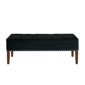 Tufted Bench with Storage