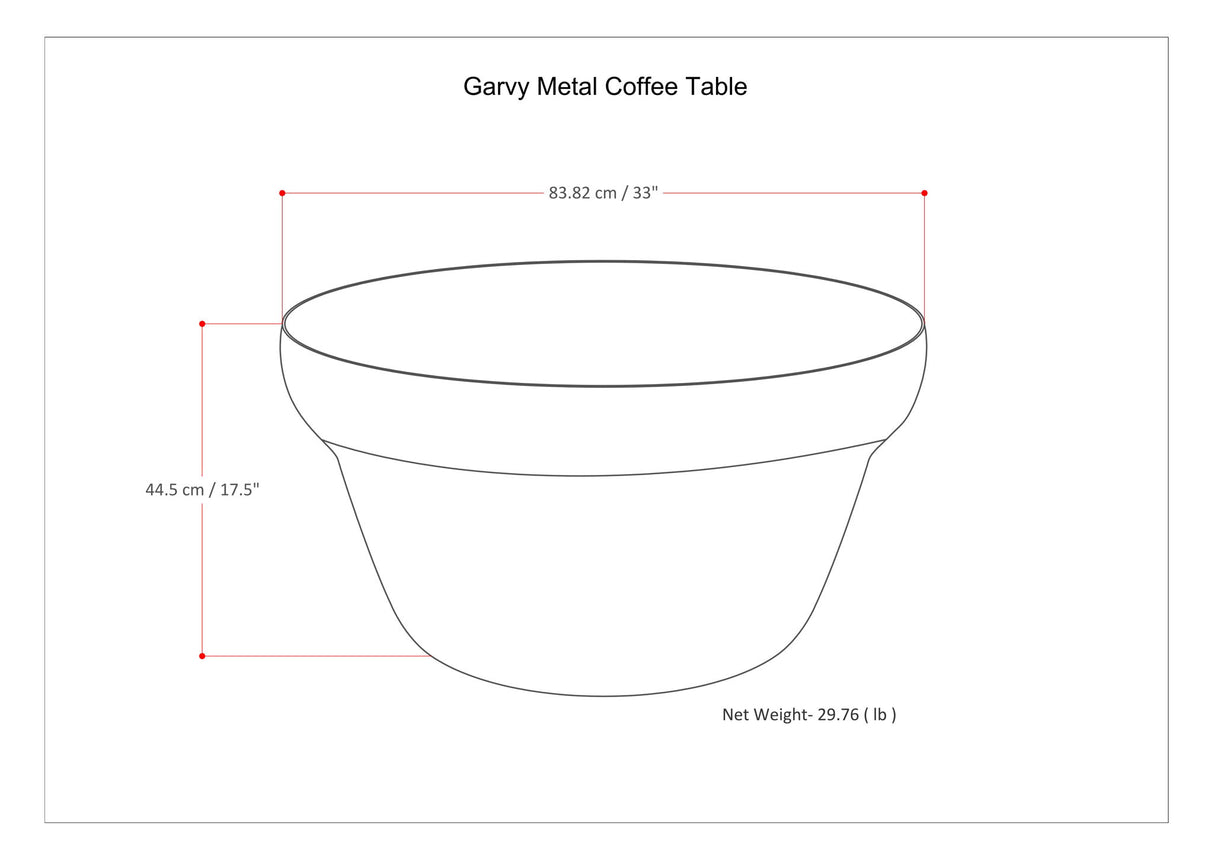 Garvy - Coffee Table - Rustic Bronze
