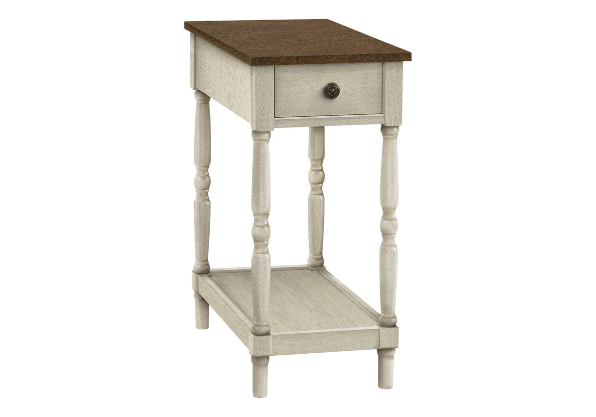 Accent End Table, 2 Tier, Storage Drawer, Traditional Stylish Design - Best Buy Furniture
