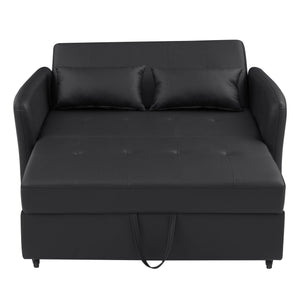 Convertible Sleeper Sofa Bed With 3 USB Ports