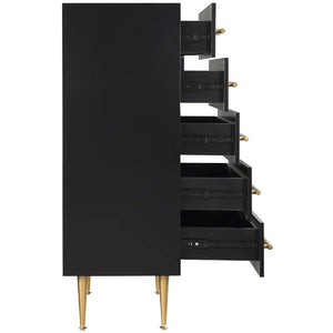 Contemporary 5 Drawer Chest For Bedroom