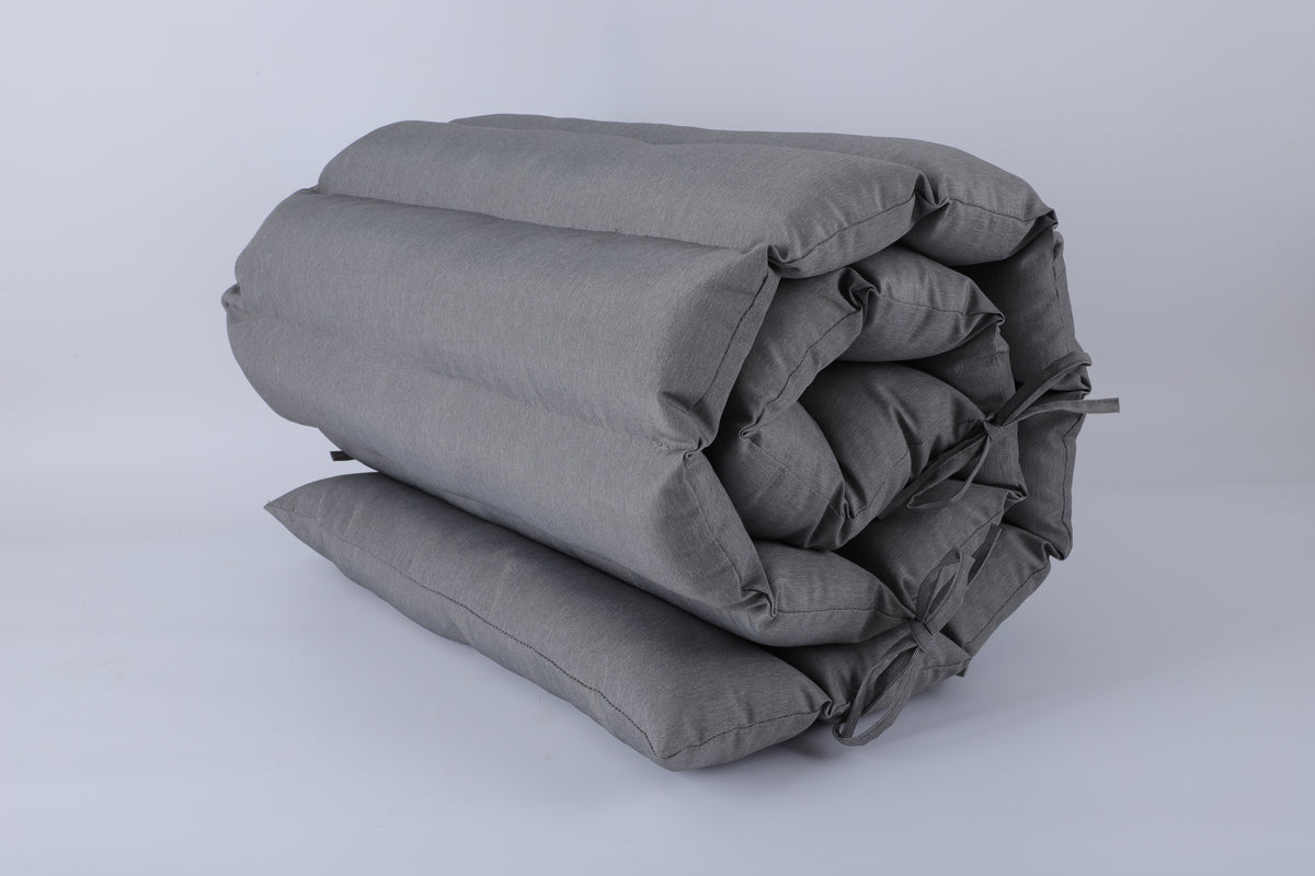 Outdoor Lounge Chair Cushion Replacement Set - Grey 2PC