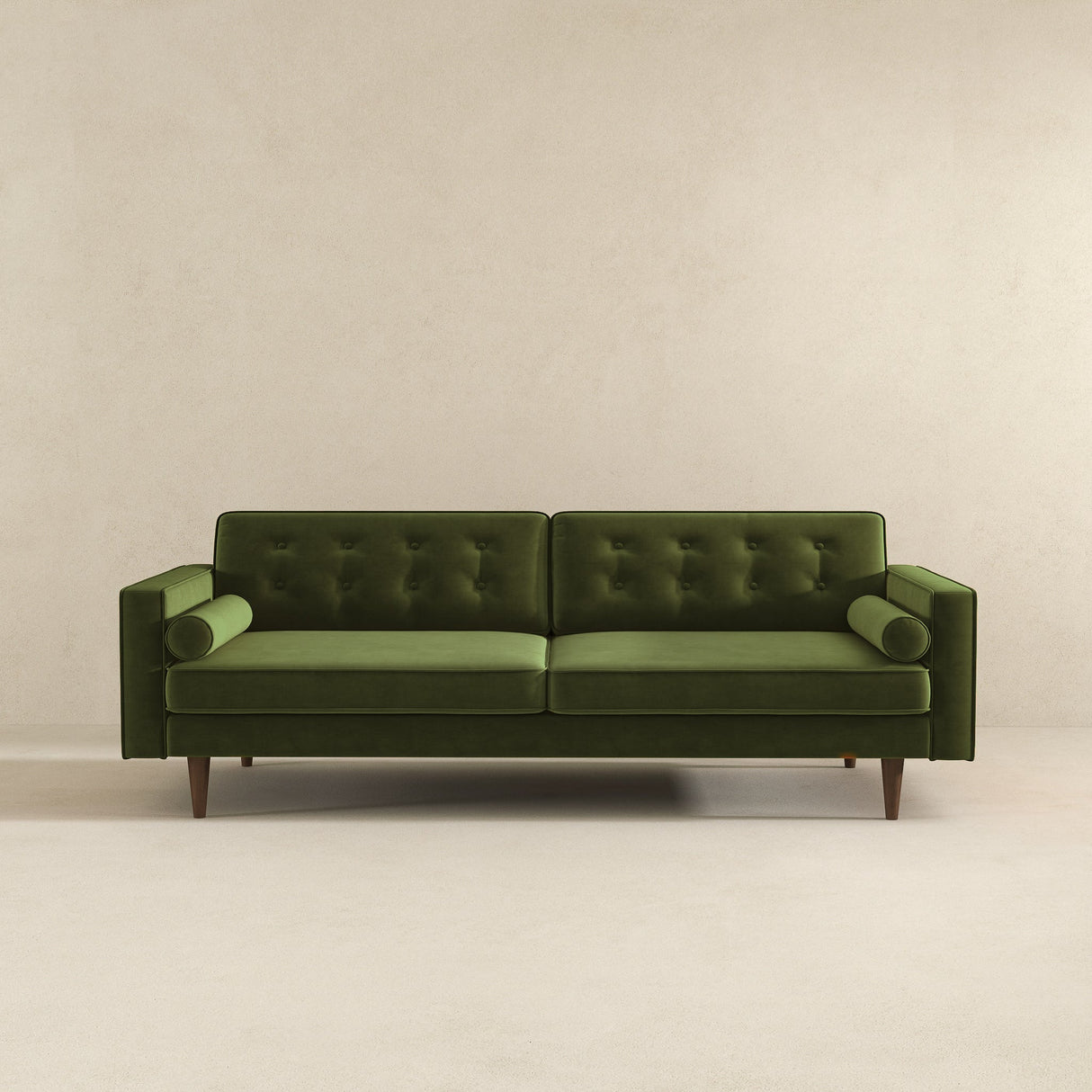 Casey Mid Century Modern Olive Sofa