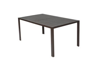 7 Pieces Patio Dining Set with Rectangular Table and 6 Textilene Chairs