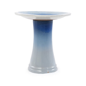 Handmade Glazed Ceramic Bird Bath