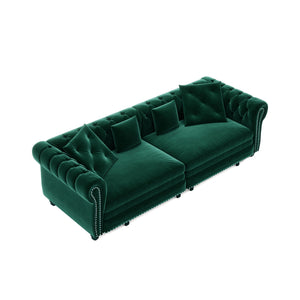 3 In 1 Pull Out Convertible Sleeper Sofa Bed, King Size, Chaise Lounge