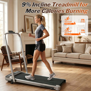 3-In-1 Under Desk Treadmill with Incline