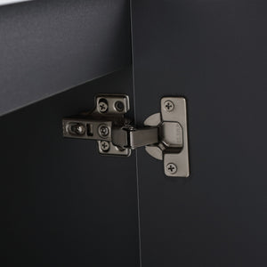 Contemporary Wall Mounted Bathroom Vanity With Resin Double Sink