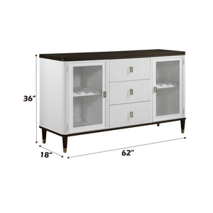 Carene - Server - Brown / White - Best Buy Furniture