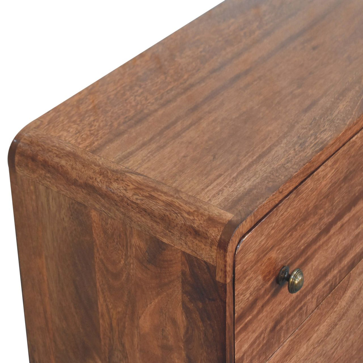 Solid Wood Curved Honey Dresser