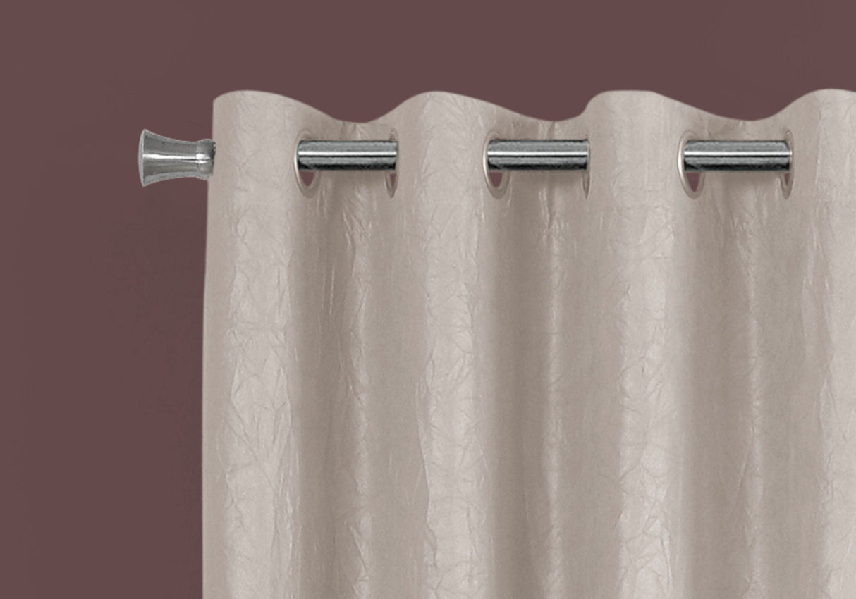 2 Pieces Set, Curtain Panel, Room Darkening, Grommet, Contemporary & Modern - Best Buy Furniture
